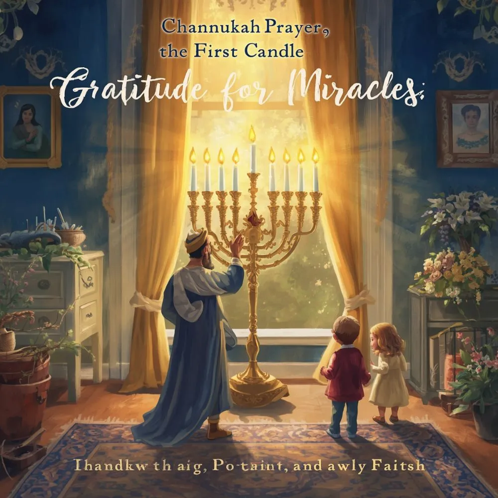Channukah Prayer for the First Candle: Gratitude for Miracles