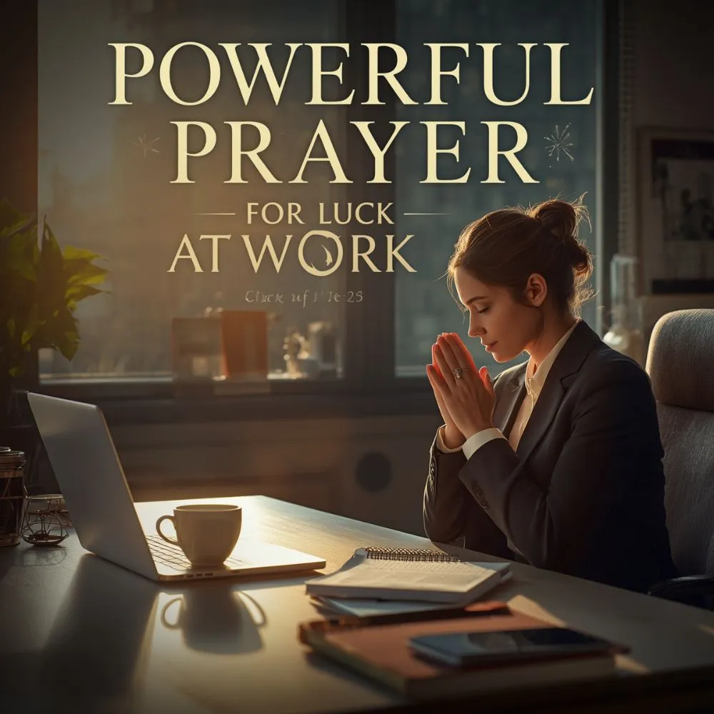 Powerful Prayer for Luck at Work