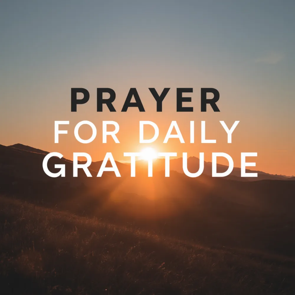 Prayer for Daily Gratitude