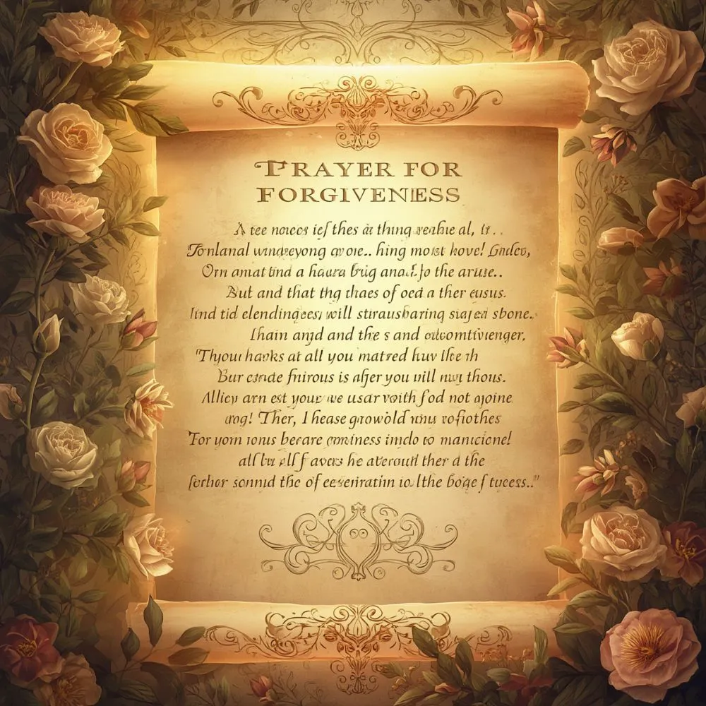 Prayer for Forgiveness