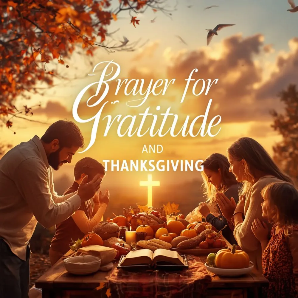 Prayer for Gratitude and Thanksgiving