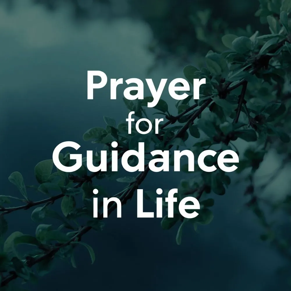 Prayer for Guidance in Life