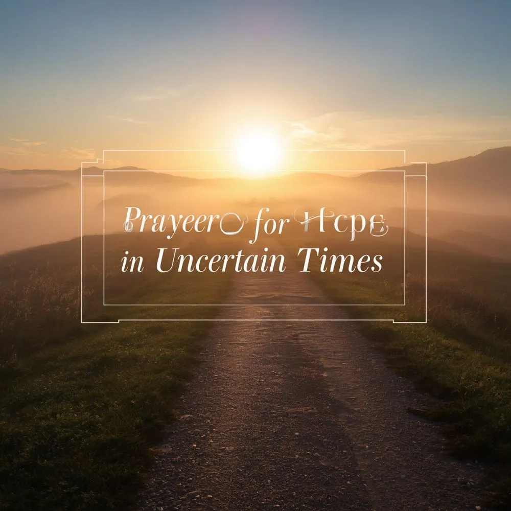 Prayer for Hope in Uncertain Times