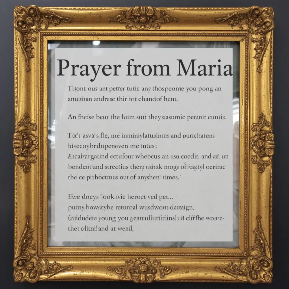 Prayer from Maria for Strength in Hard Times