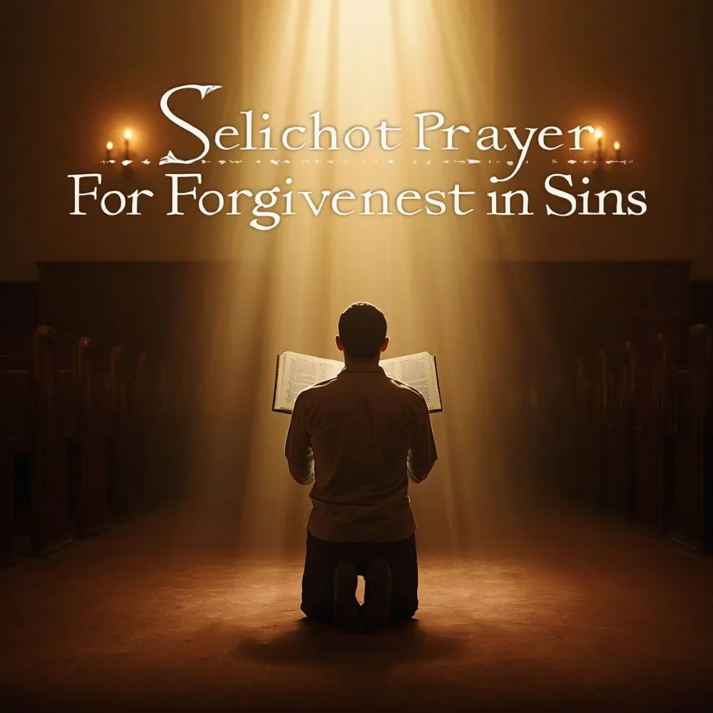 Selichot Prayer for Forgiveness of Sins