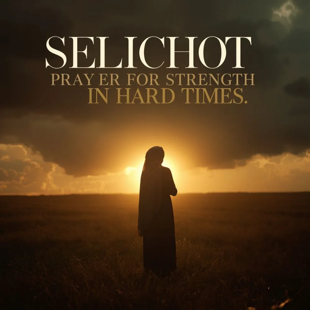 Selichot Prayer for Strength in Hard Times