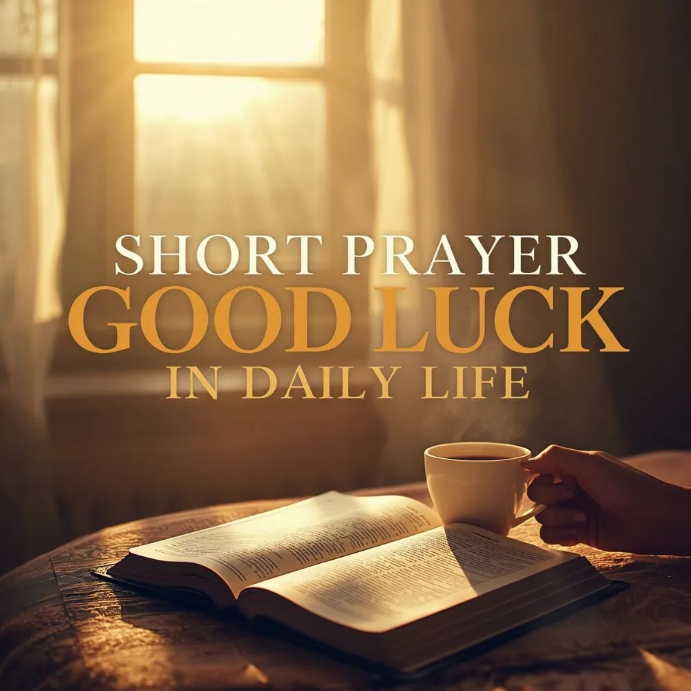 Short Prayer for Good Luck in Daily Life