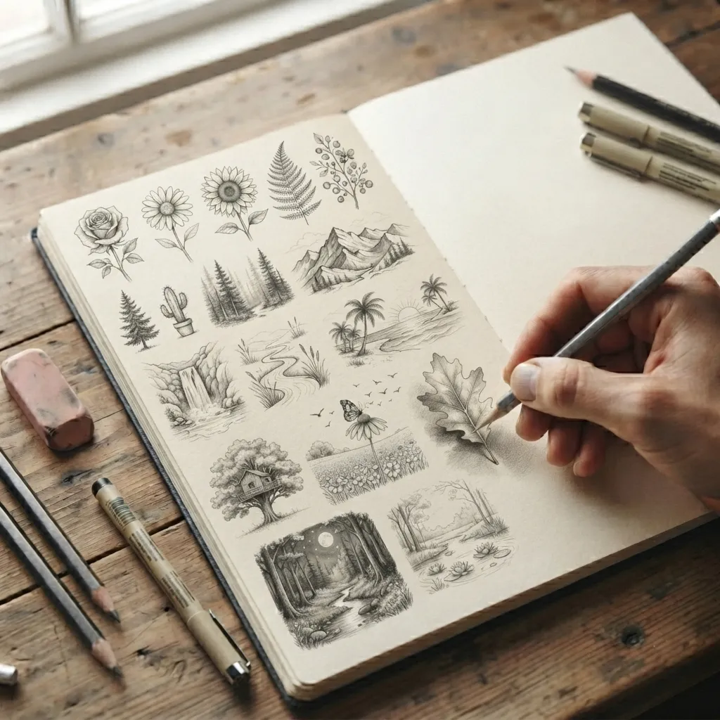 Nature Drawing Ideas