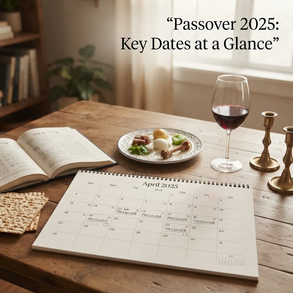 Passover 2025: Key Dates at a Glance