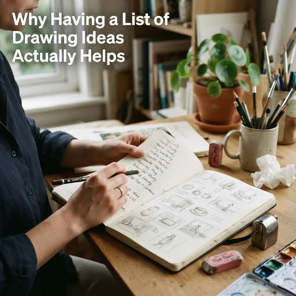 Why Having a List of Drawing Ideas Actually Helps