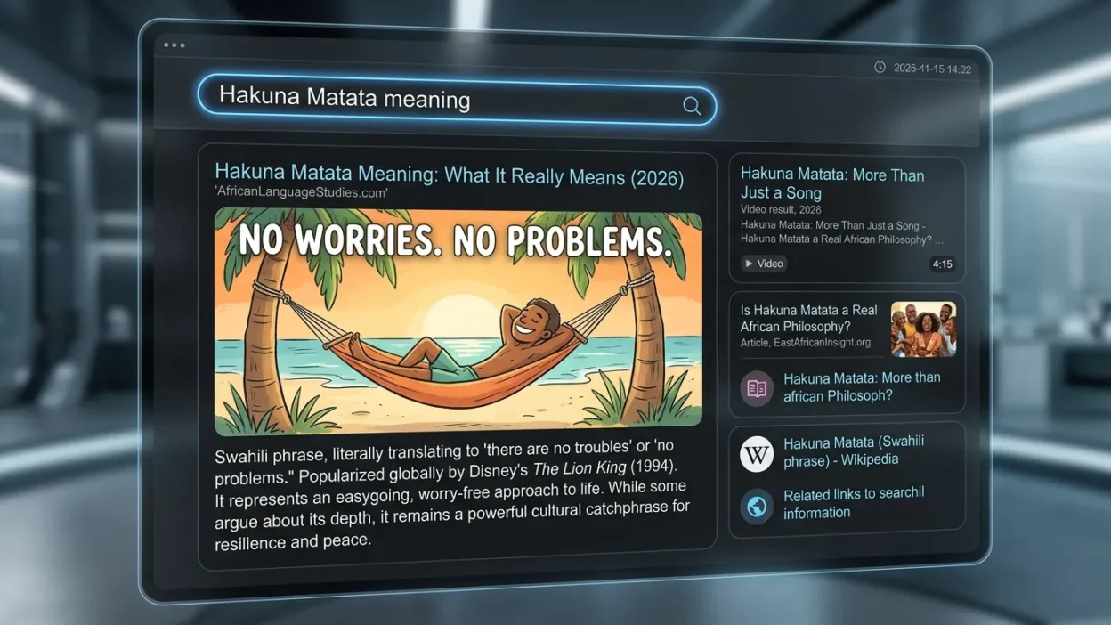 Hakuna Matata Meaning