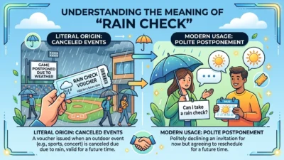 Rain Check Meaning
