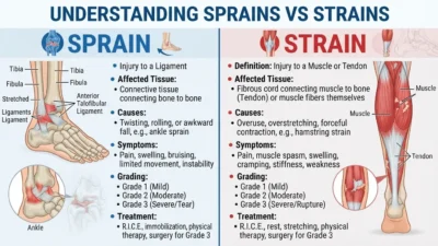 Sprain vs Strain