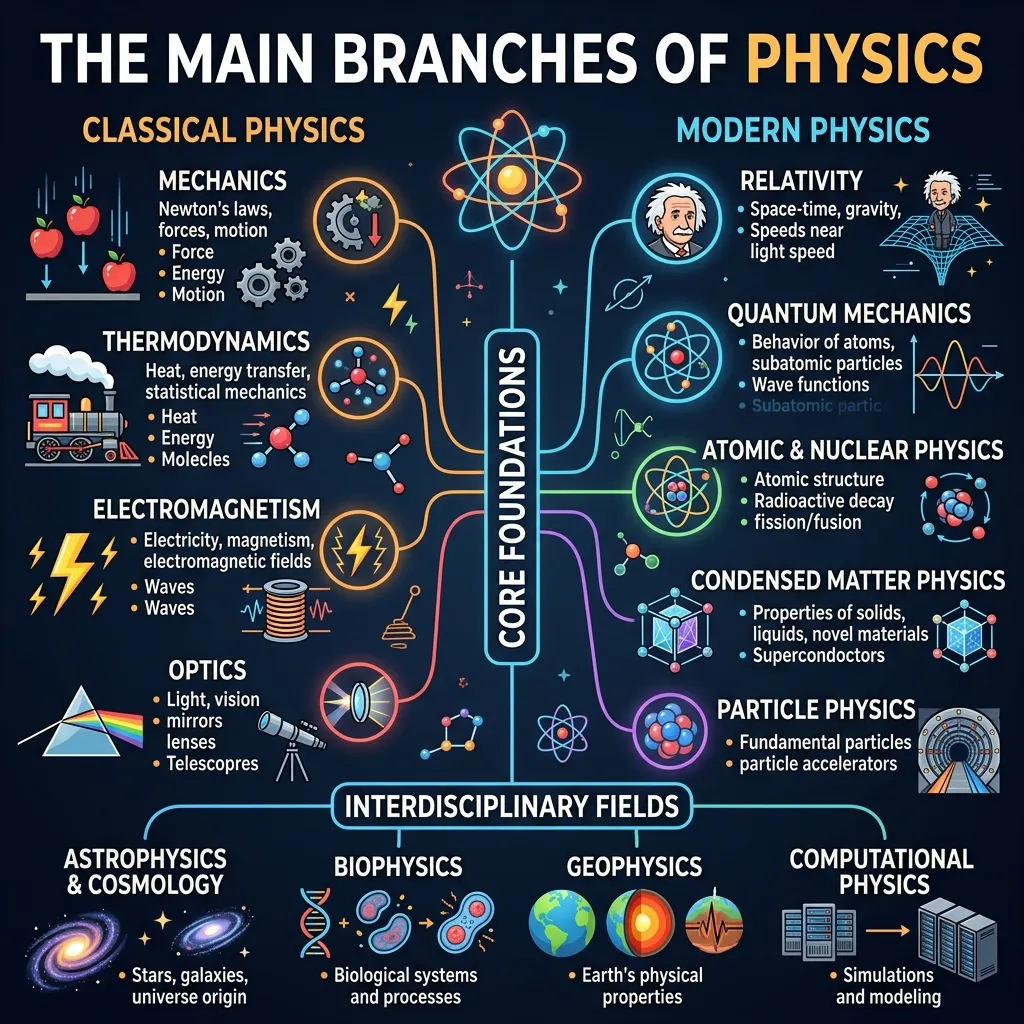 The Main Branches of Physics