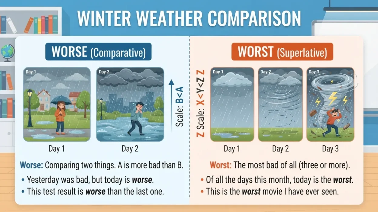 Worse vs Worst